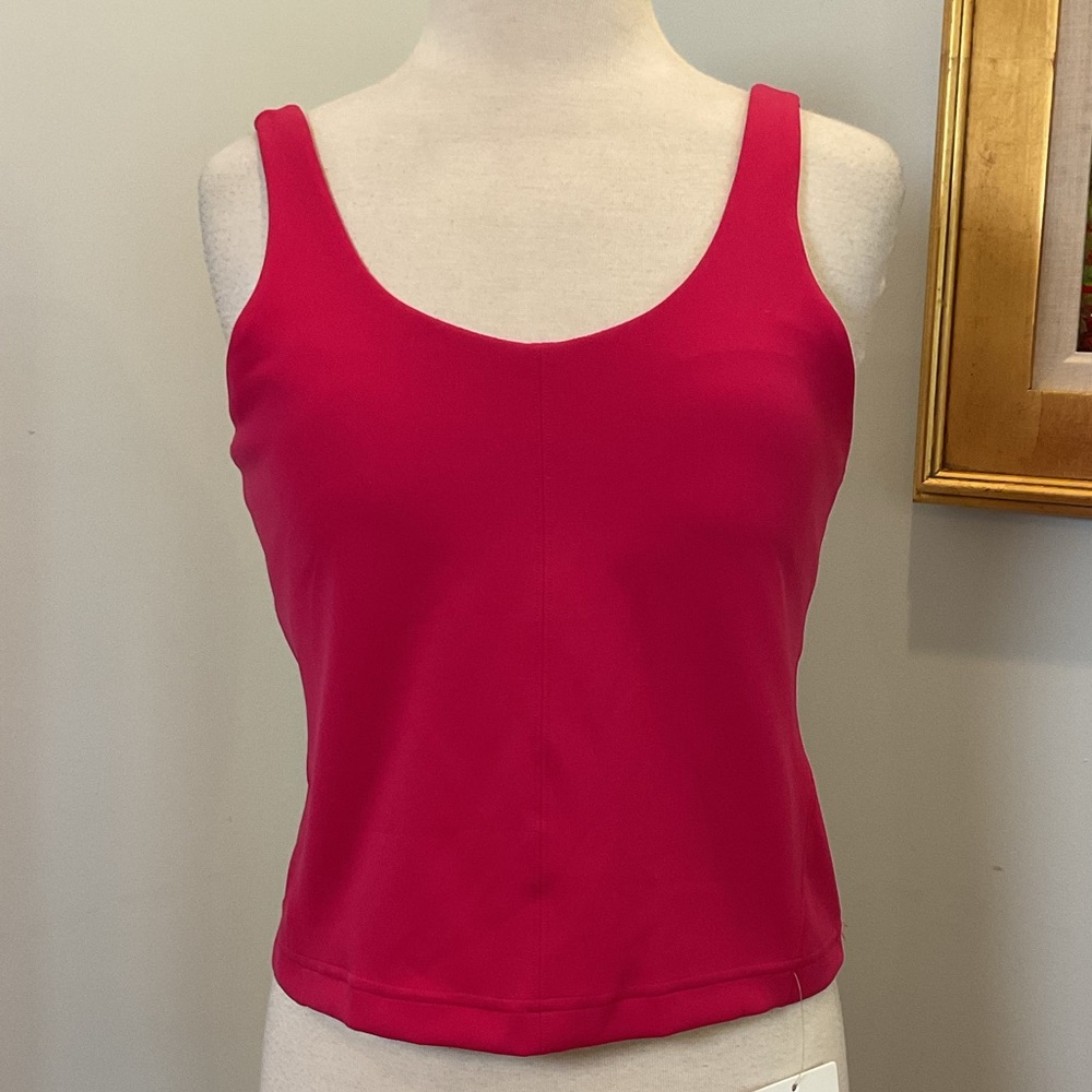 Lululemon Glow Up Tank Pink Size 14 NWT Built-In Bra Sculpting‎ Athletic Top